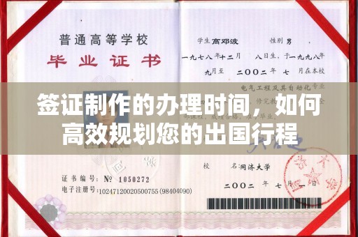 海阳签证制作的办理时间，如何高效规划您的出国行程