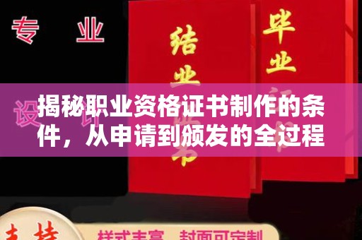 海阳揭秘职业资格证书制作的条件，从申请到颁发的全过程