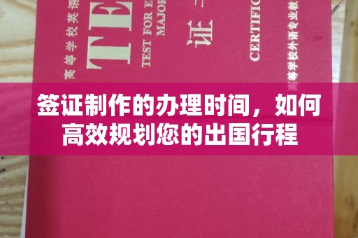 海阳签证制作的办理时间，如何高效规划您的出国行程