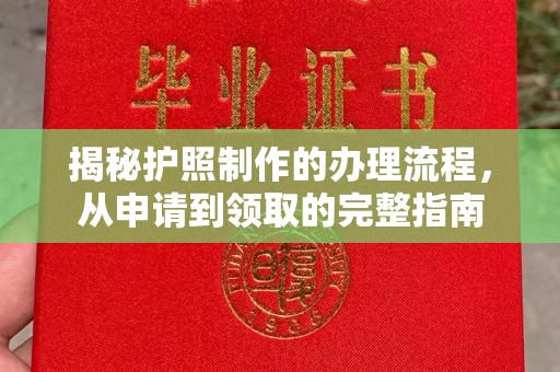 海阳揭秘护照制作的办理流程，从申请到领取的完整指南