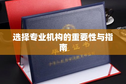 海阳选择专业机构的重要性与指南